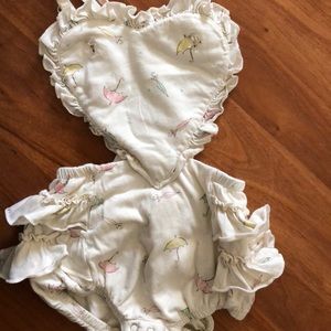 Paush | Baby girl bubble romper